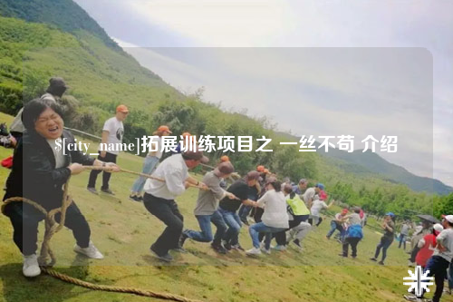 邯郸拓展训练项目之 一丝不苟 介绍